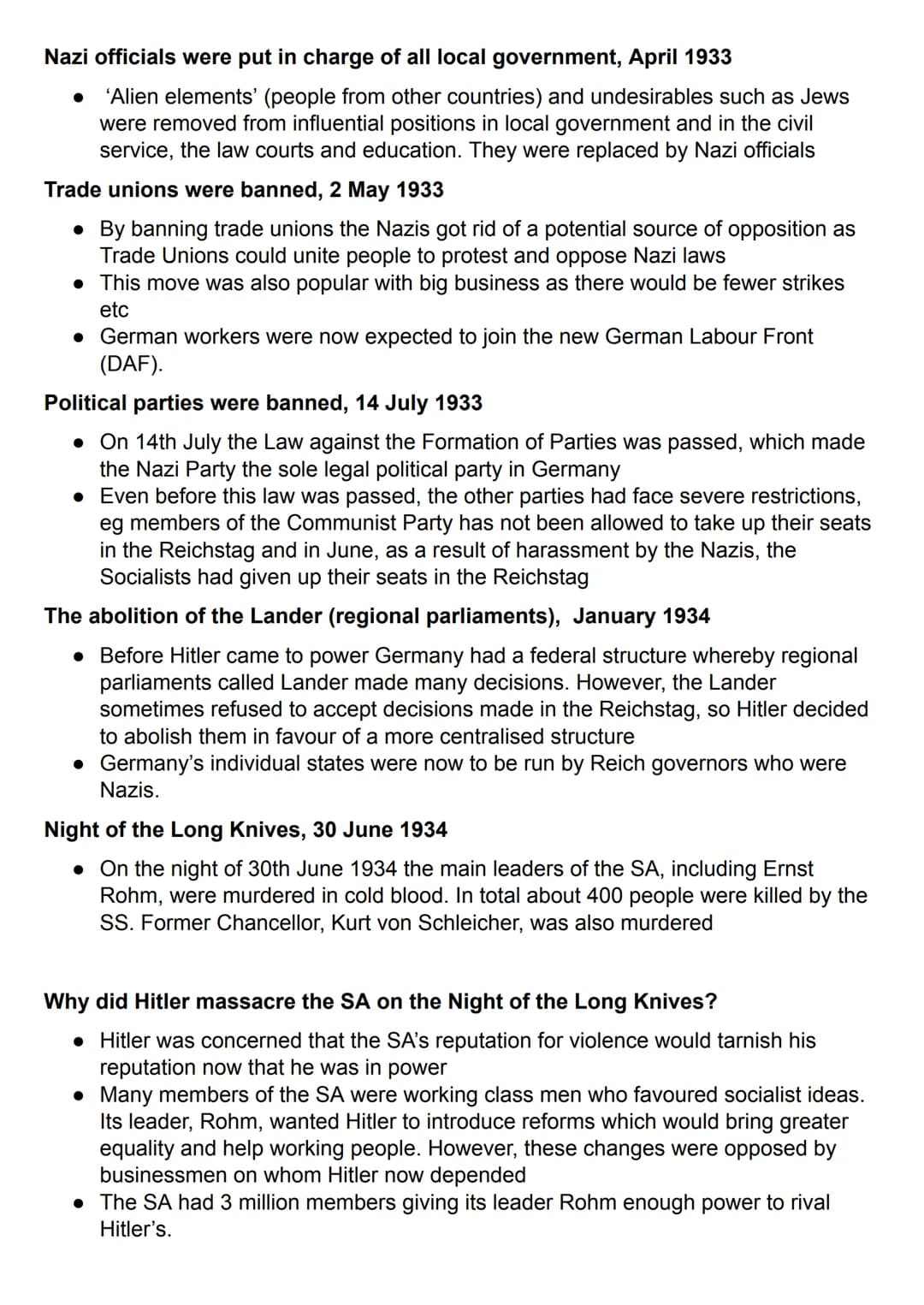 # Germany, complete set of notes
What events led to the creation of the Weimar Republic in November 1918?
• Early autumn 1918: Germany was