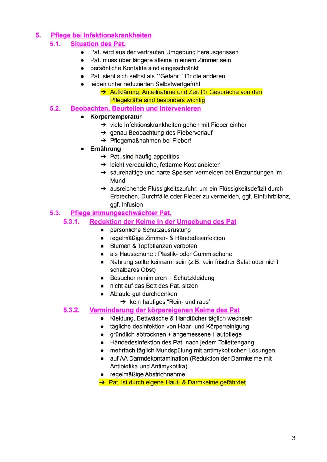 # Infektionslehre
1. Definition
* Infektion: Eindringen, Anhaften und ggf. vermehren von Mikroorganismen
(Bakterien, Viren, Pilze un