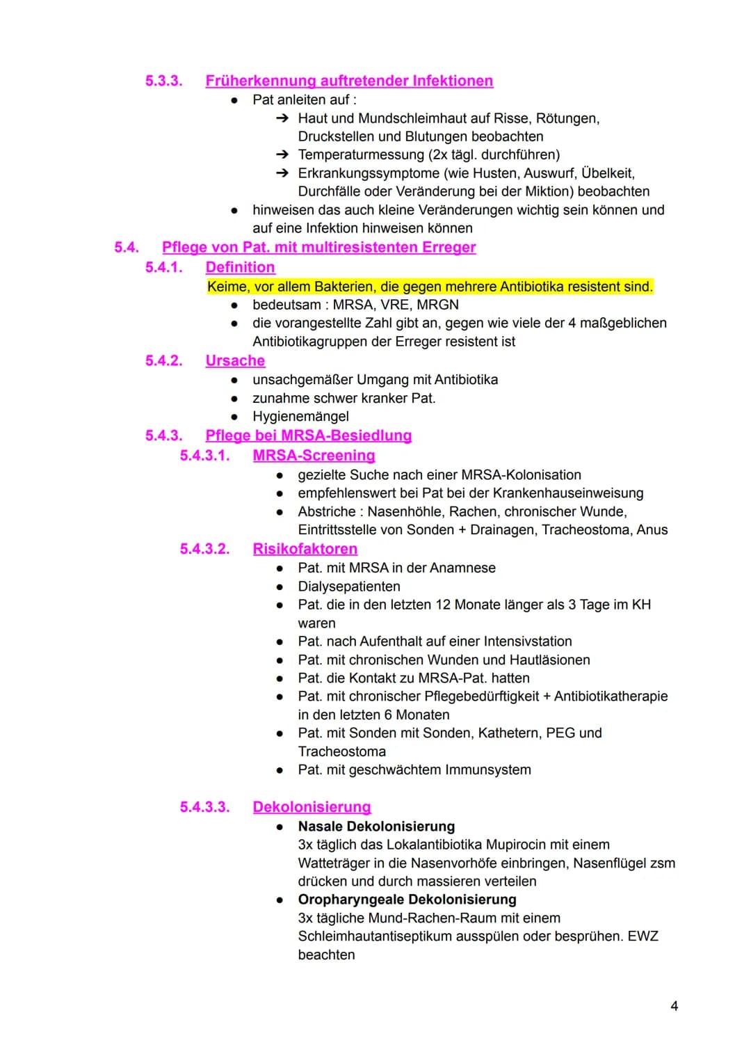 # Infektionslehre
1. Definition
* Infektion: Eindringen, Anhaften und ggf. vermehren von Mikroorganismen
(Bakterien, Viren, Pilze un