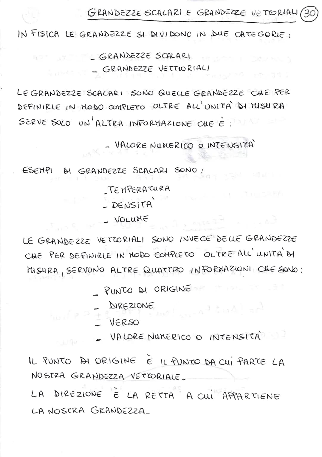 GRANDEZZE SCALARI E GRANDEZZE VETTORIALI (30)
IN FISICA LE GRANDEZZE SI DIVIDONO IN DUE CATEGORIE:
- GRANDEZZE SCALARI
- GRANDEZZE VETTIOR