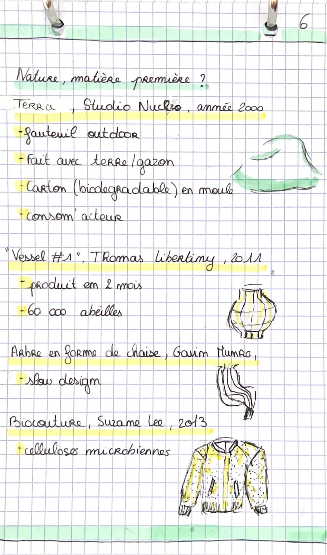 5
nature
biomimétisme
s' inspirer des imterêts techniques, copier les
proceder de la fabrication
références
Le velcro / scratch
-s' insp