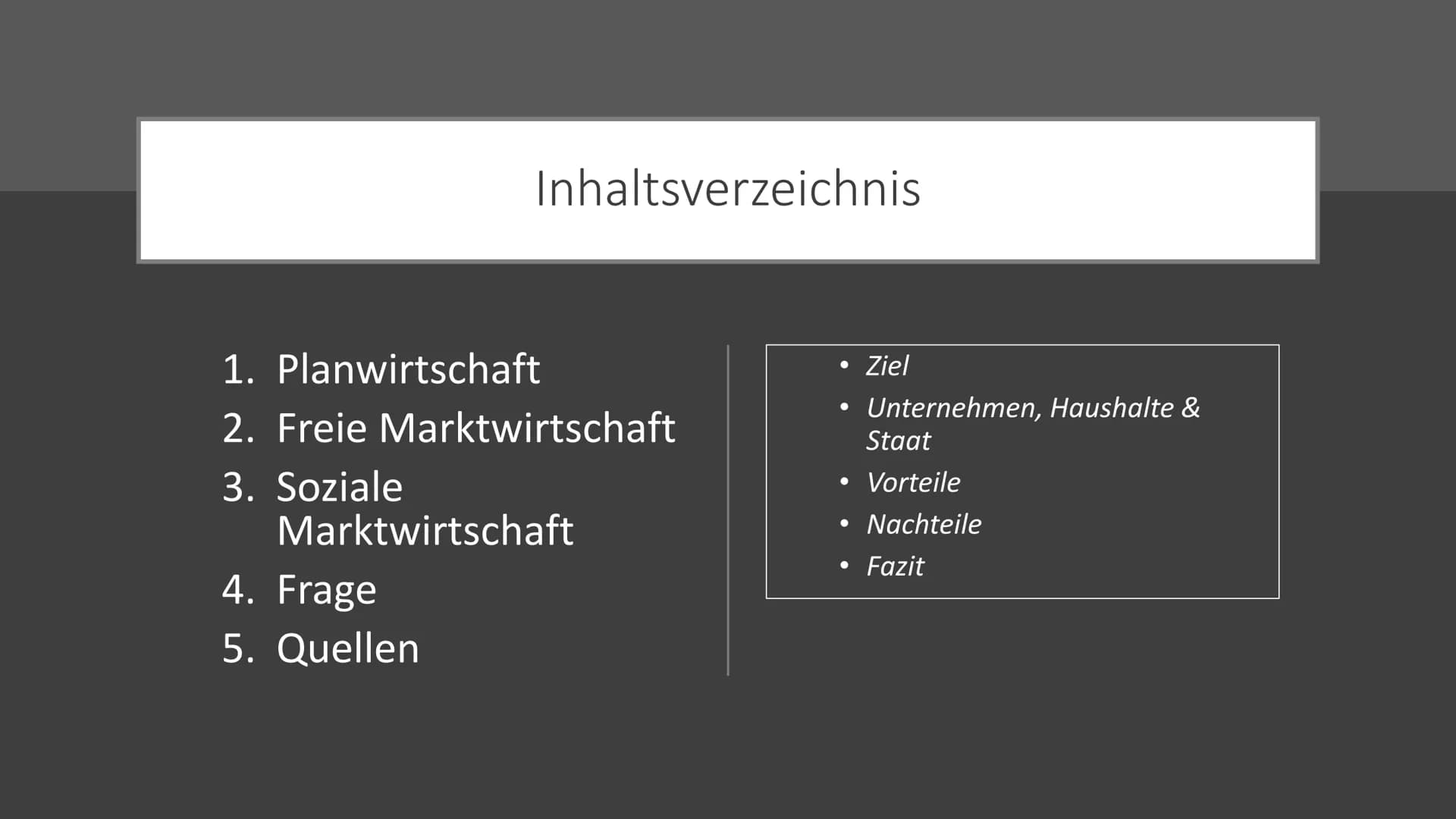 # Wirtschaftsformen
## 1. Zentrale Planwirtschaft
In Planwirtschaft oder auch Zentralverwaltungswirtschaft werden alle ökonomischen Prozes
