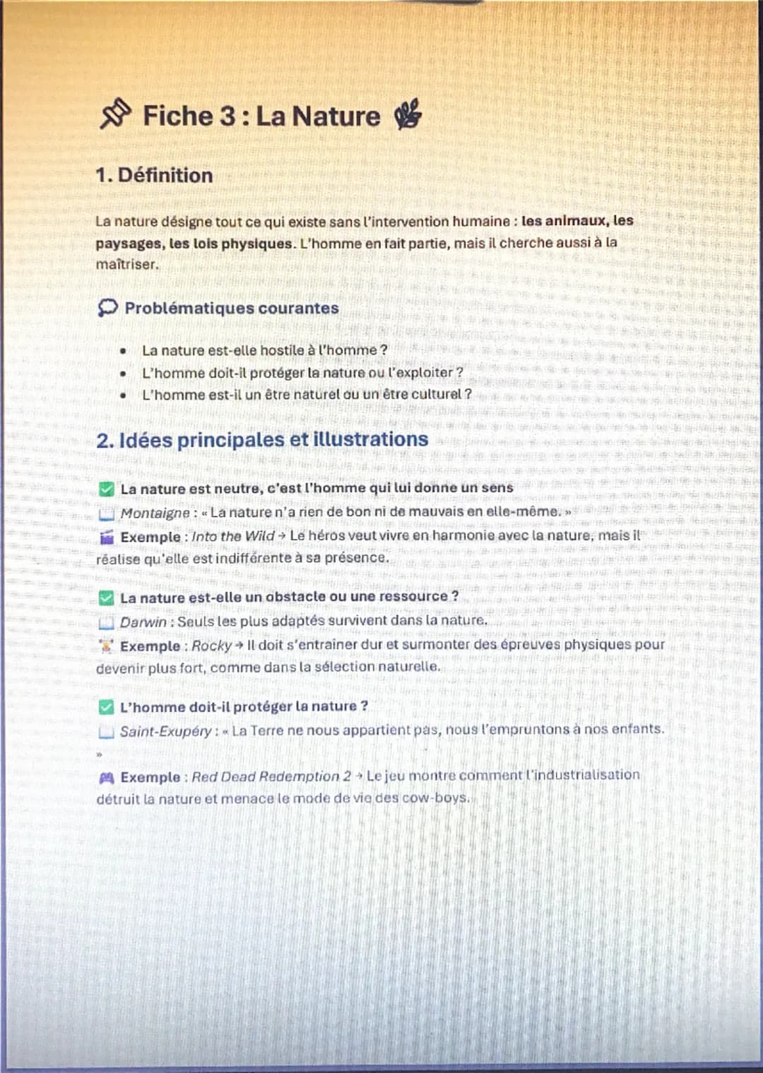 # Fiche 1: L'Art 1. Définition
L'art est une activité humaine qui vise à produire des œuvres ayant une dimension esthétique,
expressive ou