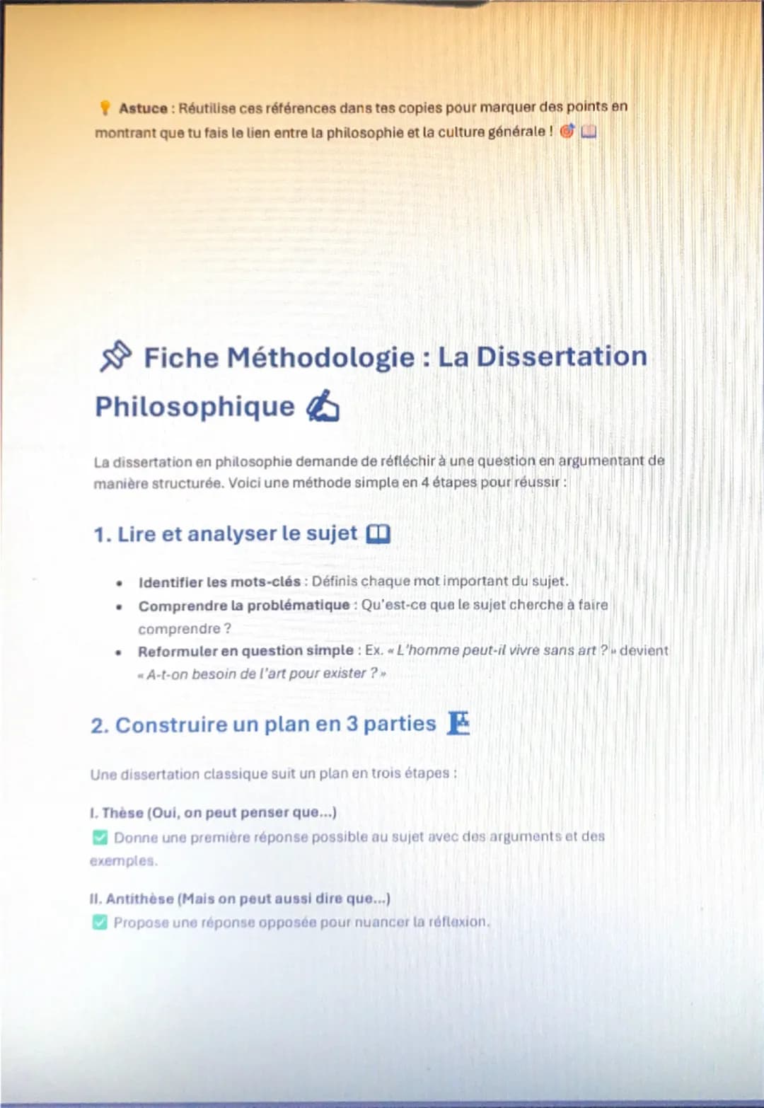 # Fiche 1: L'Art 1. Définition
L'art est une activité humaine qui vise à produire des œuvres ayant une dimension esthétique,
expressive ou