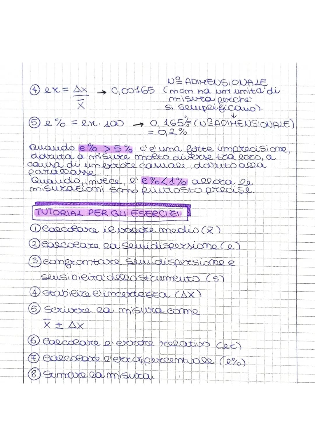 # errori di misura
MISURA ed ERRO RE Somo strettamente cocreati,
in quauto mom esiste la misura perfetia.
Ogui volta che mi suro qualcosa g
