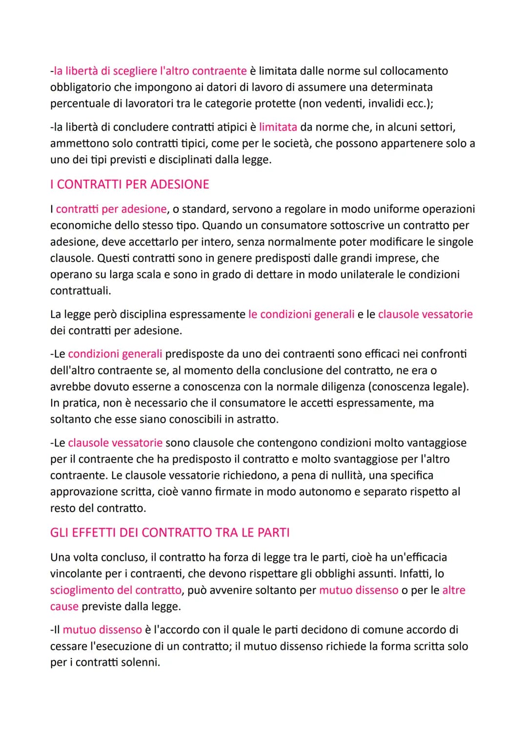 # CLASSIFICAZIONI DEI CONTRATTI
-Il contratto è l'accordo volontario tra due o più parti per costituire, regolare o
estinguere tra loro un