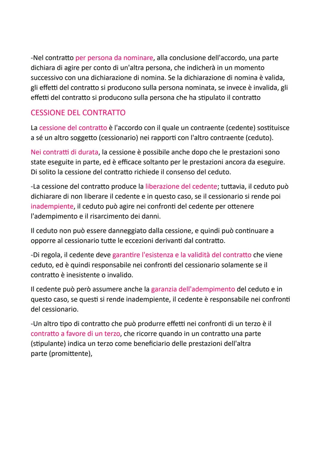 # CLASSIFICAZIONI DEI CONTRATTI
-Il contratto è l'accordo volontario tra due o più parti per costituire, regolare o
estinguere tra loro un