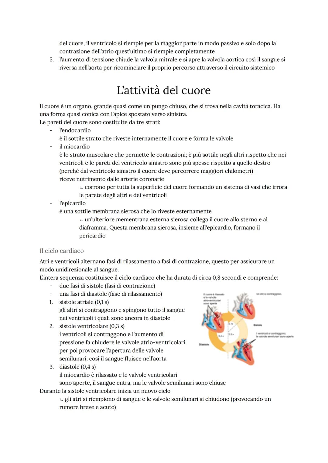 # L'apparato cardiovascolare
L'apparato cardiovascolare trasporta nel sangue tutti i materiali da e verso tutte le regioni
corporee per ass