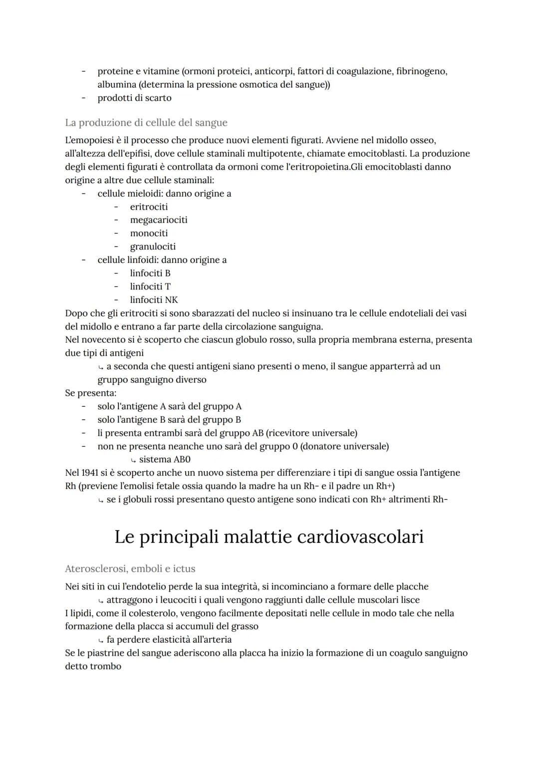 # L'apparato cardiovascolare
L'apparato cardiovascolare trasporta nel sangue tutti i materiali da e verso tutte le regioni
corporee per ass