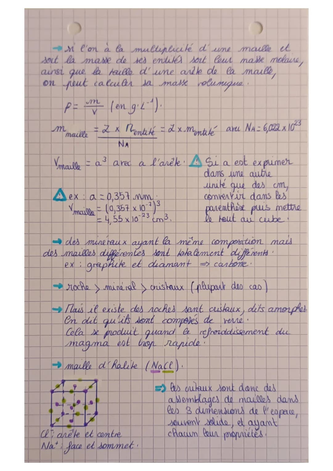 S.V.T
(ES).
• Des édifices ordonnés les cristaux
→present dans le monde inerte et vivant
→l'état cristallin peut-être une maille cubique: