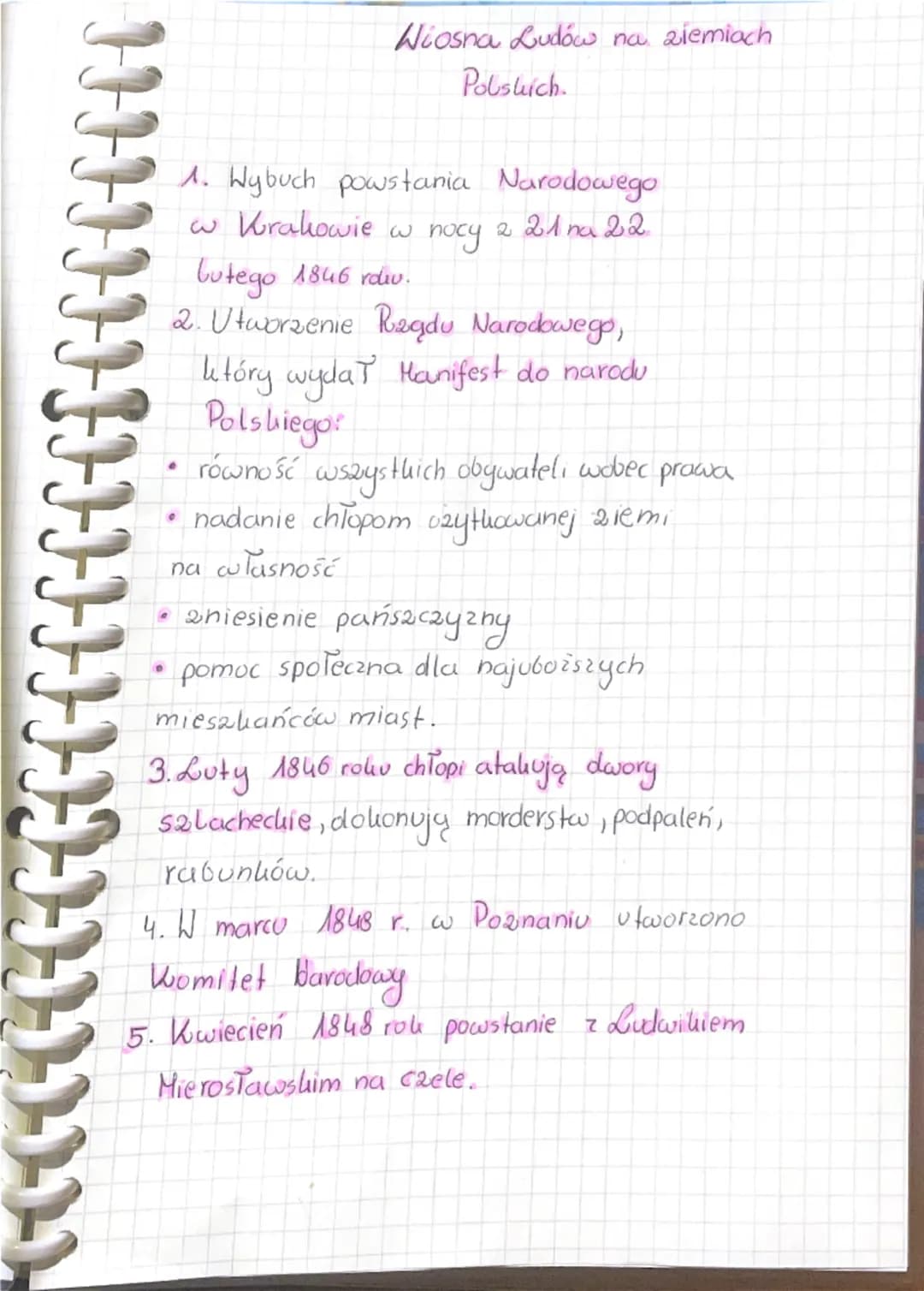 Wiosna Ludów na ziemiach
Polskich.
1. Wybuch powstania Narodowego
w Krakowie w nocy 2 21 na 22.
lutego 1846 rdiu.
2. Utworzenie Rządu Narod