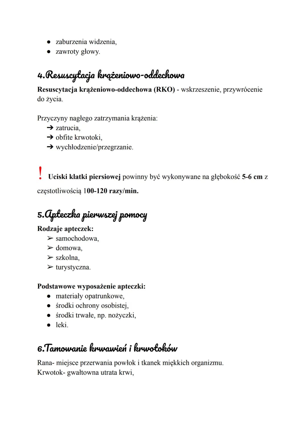 # Podstawy pierwszej pomocy
1. Podstawowe wiadomości z zakresu pierwszej pomocy
Pierwsza pomoc zespół prostych czynności podejmowanych prz