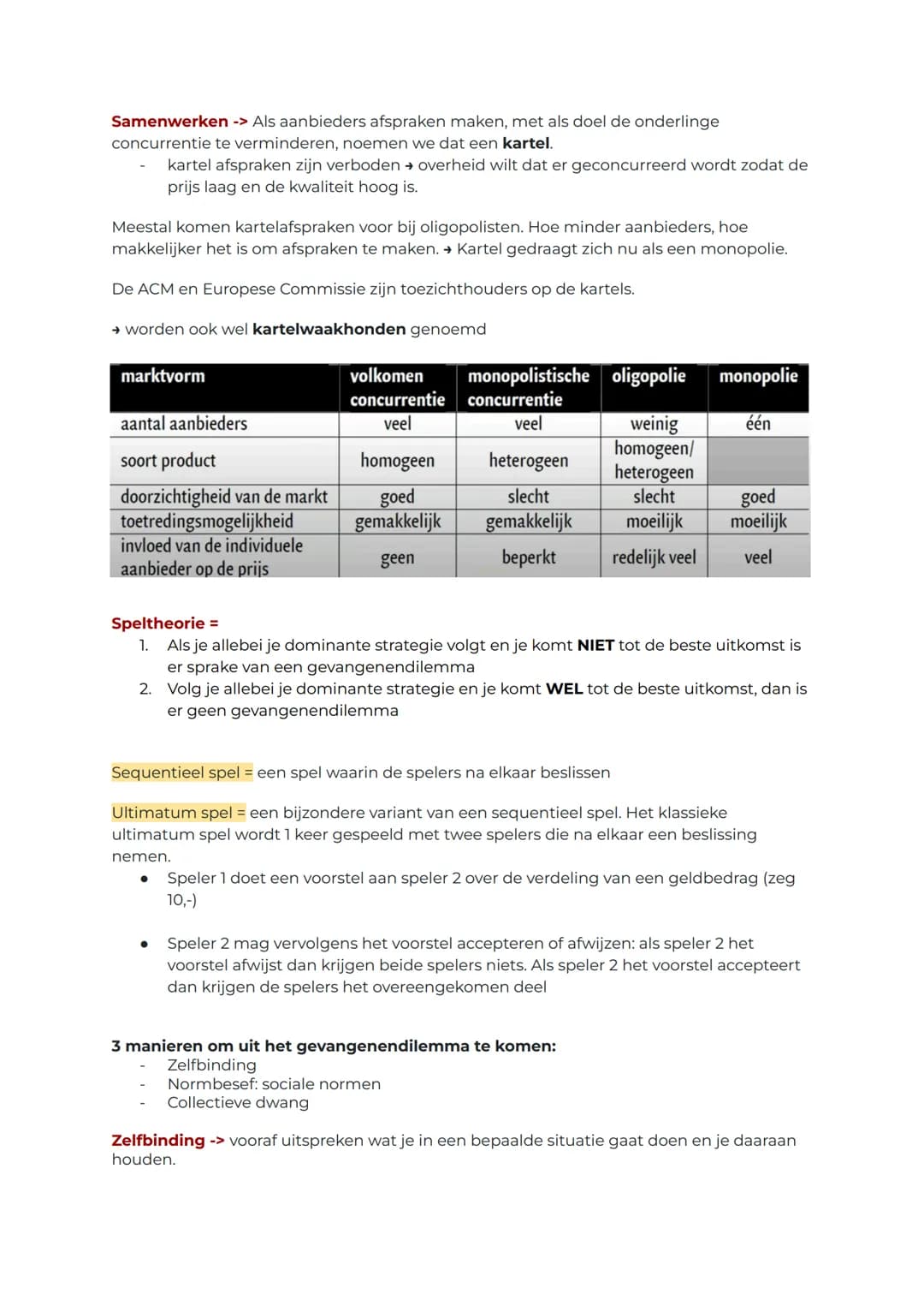 # Markt en overheid
Hoofdstuk 1:
Volkomen concurrentie
- een groot aantal aanbieders: een individuele producent is klein en heeft geen
invl