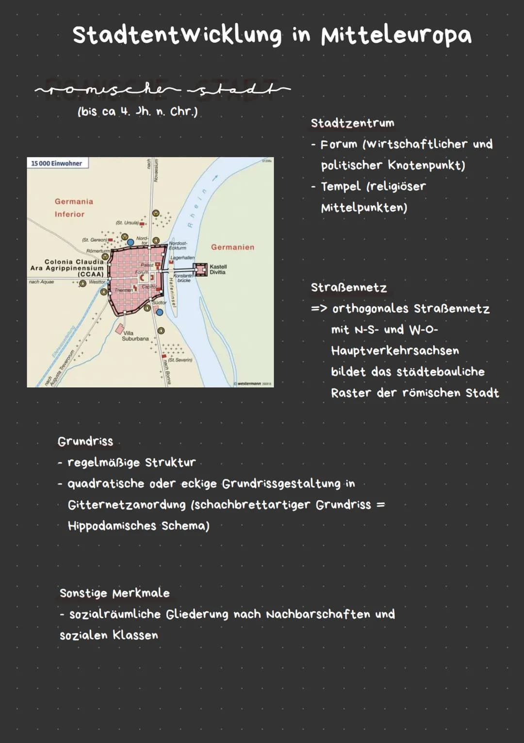 # Städte Mitteleuropas - Differenzierungsmerkmale
physiognomisch
(Grund- & Aufriss)
funktional
sozialräumlich
z.B.:
* Geschosszahl / H