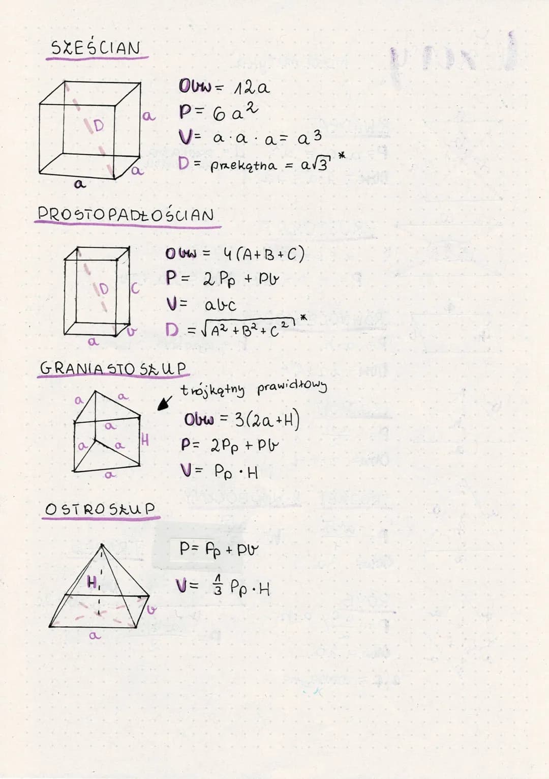 # Wzory - matematyka
a
$d=a\sqrt{2}$
a
# KWADRAT
$P= a \cdot a = a^2$ d = przekątna
$Obw = 4 \cdot a= 4a$ kwadratu
b
# PROSTOKĄT
$