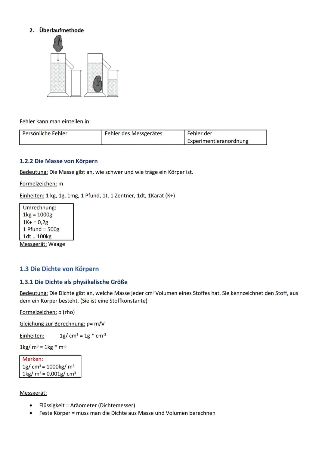 # Physik BLF Inhalt
+1 Mechanik.
1.1 Körper und Stoff.
4
1.1.1 Aufbau der Körper.
4
1.1.2 Das Teilchenmodell
..4
1.2 Volumen und Mas