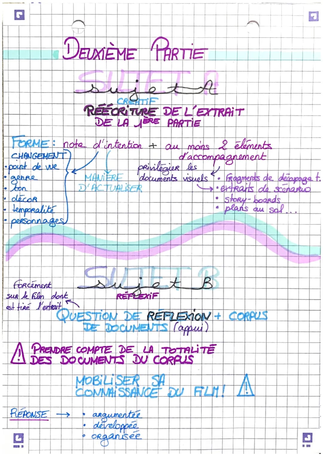 Méthodologie écrit
3h30 Lo points
MARS
PREMIÈRE PARTIE
amalyse
so points
A Precision et Argumentation
3 paragraphos
2 =1h30
Extrait d