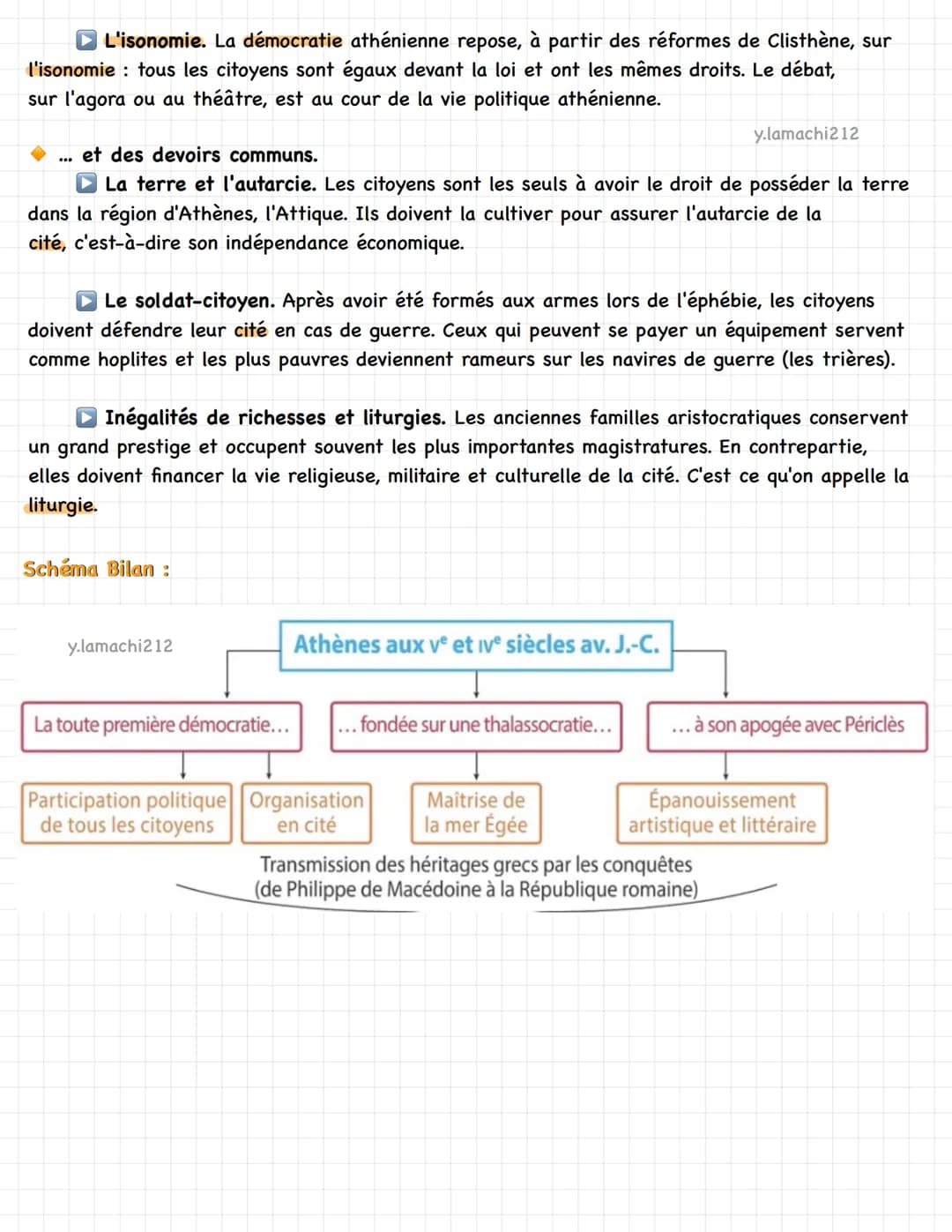y.lamachi212
# HISTOIRE
Athènes: association entre régime démocratique et thalassocratie
## Repères chronologiques
-500
-400
-300
-200