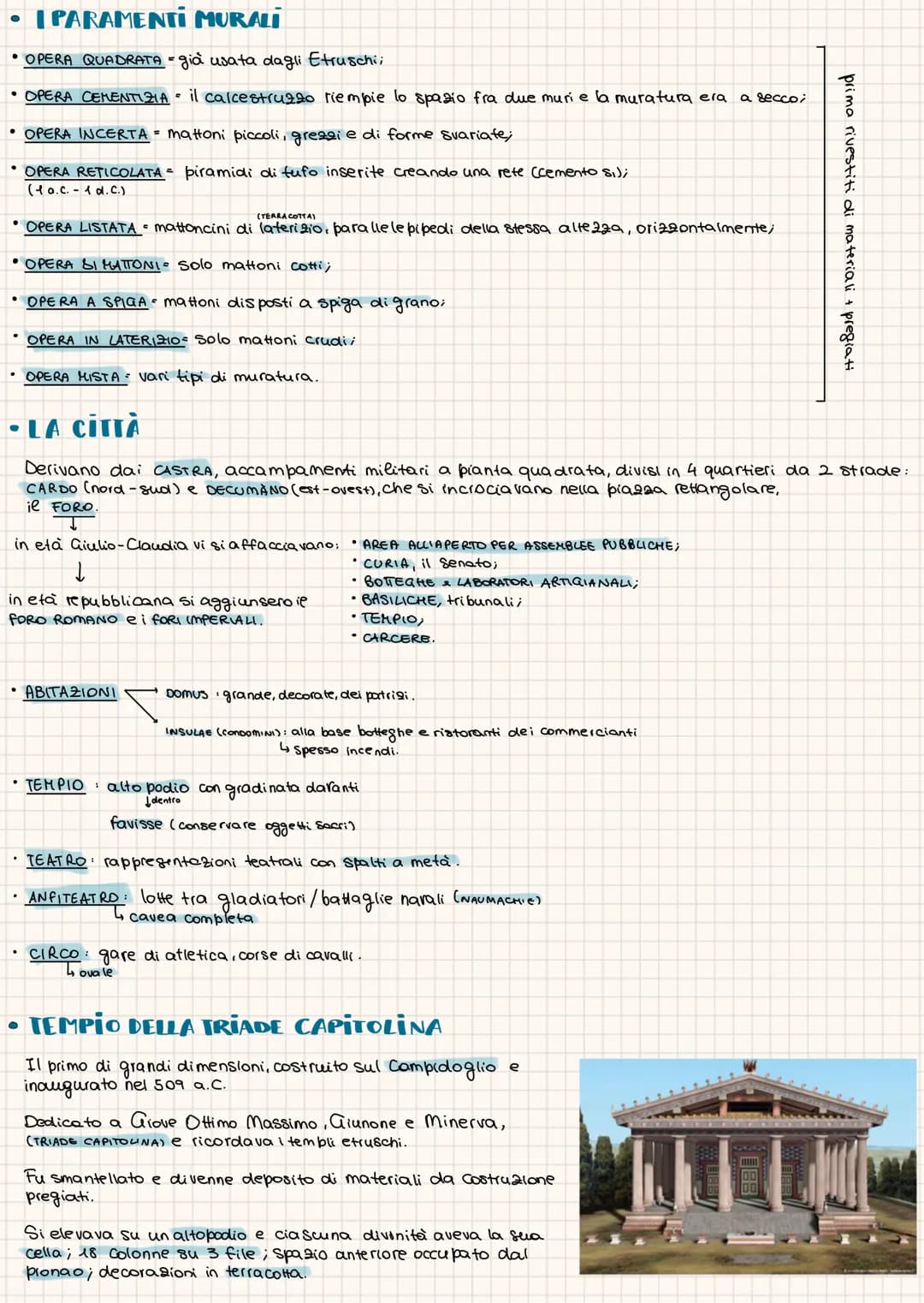 # romani
- TECNICHE COSTRUTTIVE
- SISTEMA ARCHITRAVATO l'architettura grece basa le tecniche costruttive sull'architrave appoggiato
sui pi