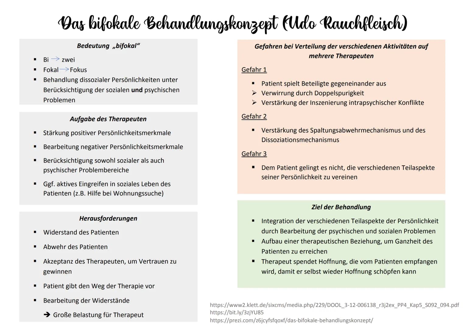 # Das bifokale Behandlungskonzept (Udo Rauchfleisch)
* Bedeutung „bifokal"
* Bi $\rightarrow$ zwei
* Fokal $\rightarrow$ Foku