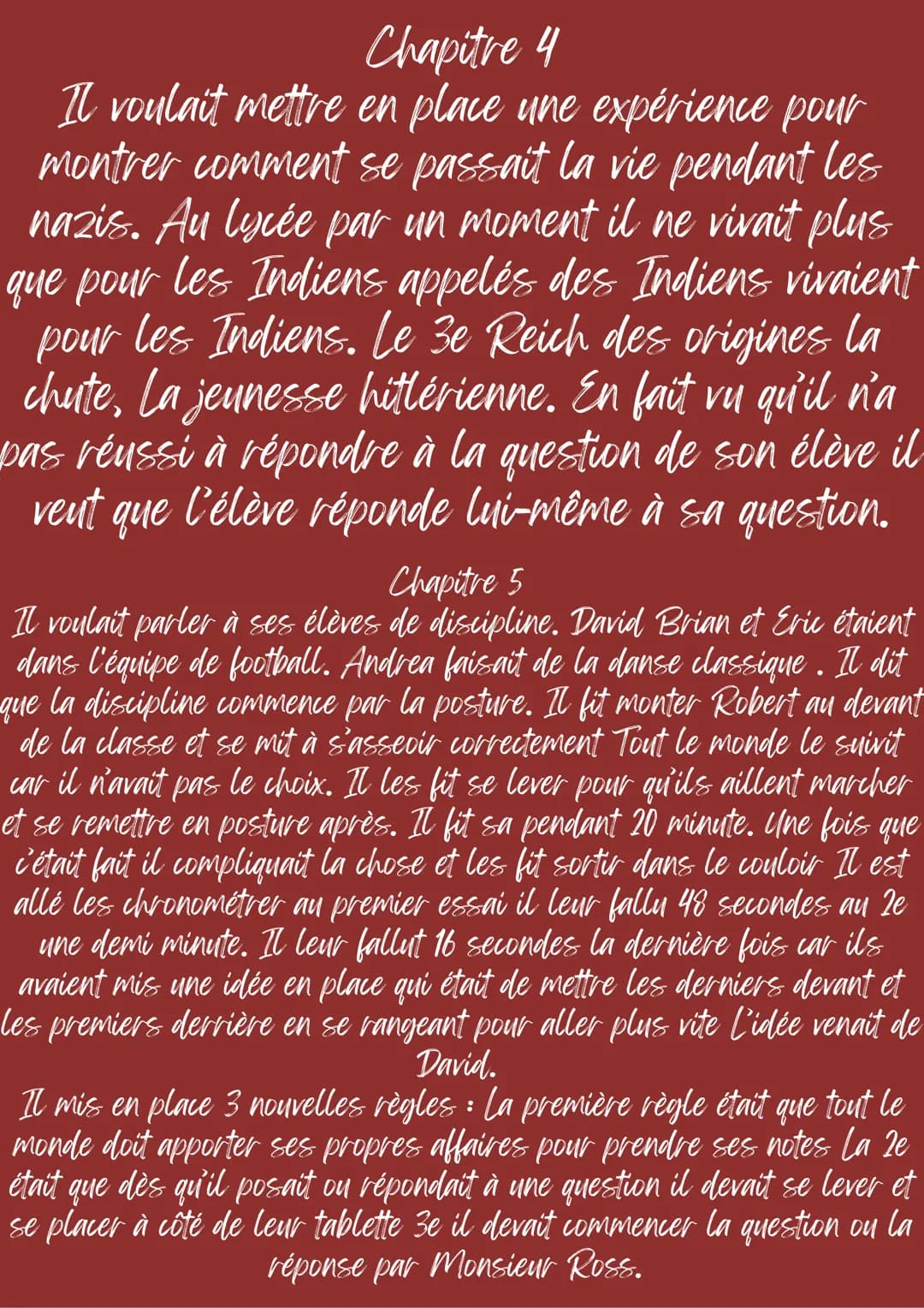 --- OCR Start ---
resumer de la vague
chapitre pare chpitre
Chapitre 1
Laurie saunders. Le nom du jour est gordon
grapevine. Trois en qu'ell