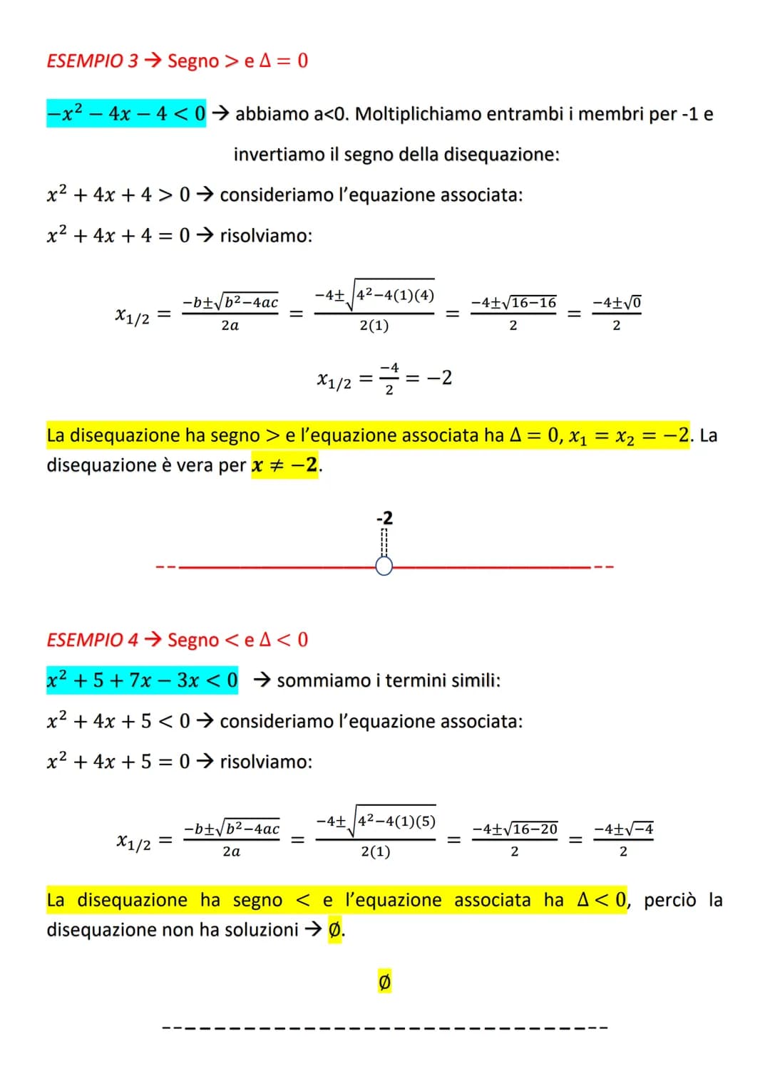 # DISEQUAZIONI DI 2° GRADO
$ax² + bx + c \leqslant 0$
Si considera l'equazione di secondo grado associata:
$ax² + bx + c = 0$
$x_{1/2} =