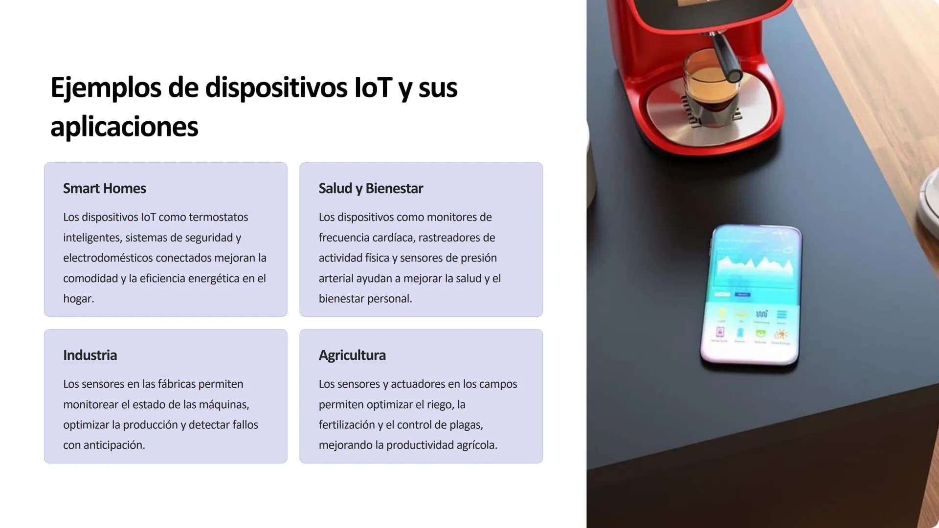 # Internet de las Cosas
(IoT)
El Internet de las Cosas (IoT) es un ecosistema de dispositivos conectados que
recopilan y comparten datos p