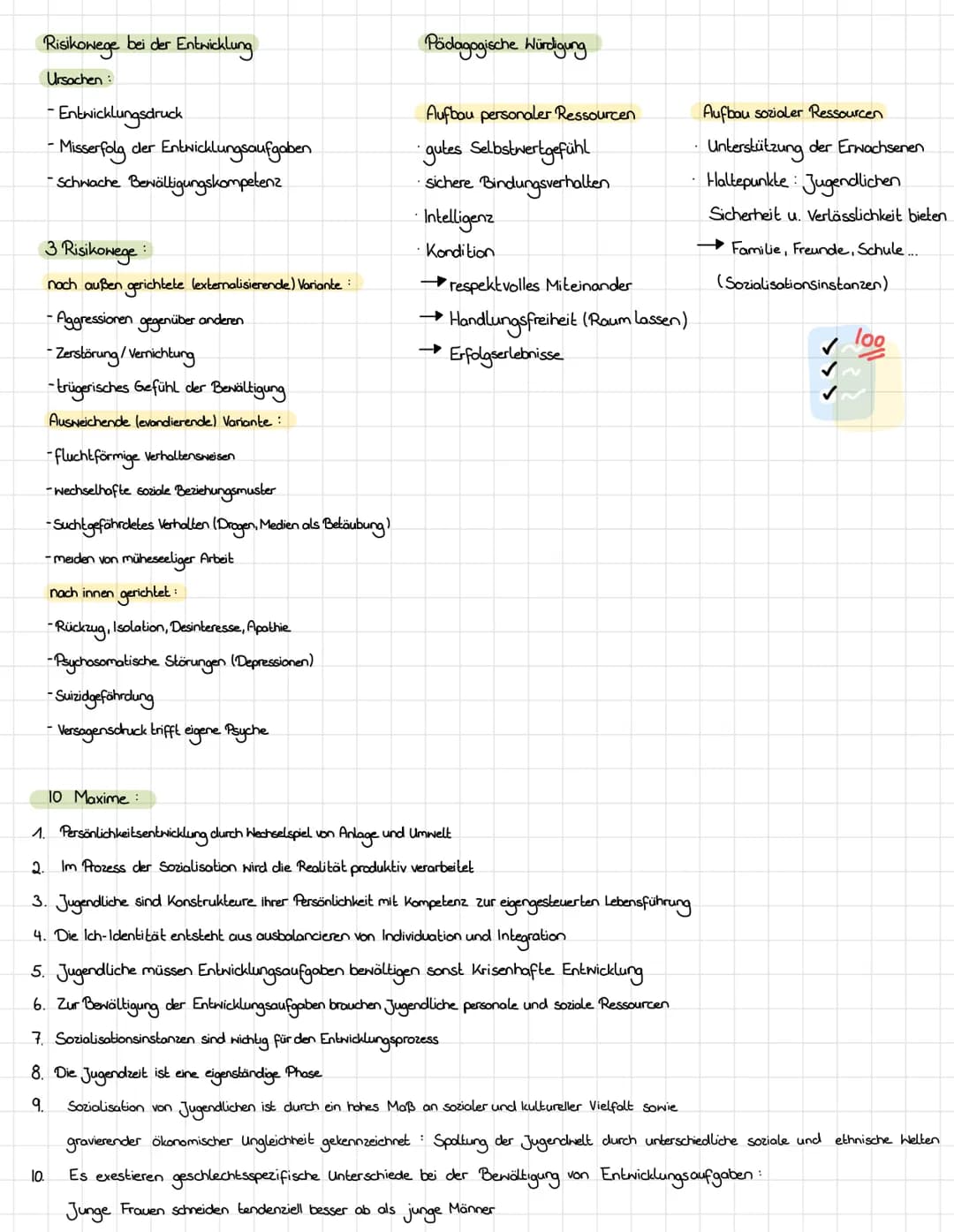 # Übersicht Hurrelmann
Modell der produktiven Realitätsverarbeitung, Entwicklung im Jugendalter
Bedeutung des Jugendolters
- Grundlage der