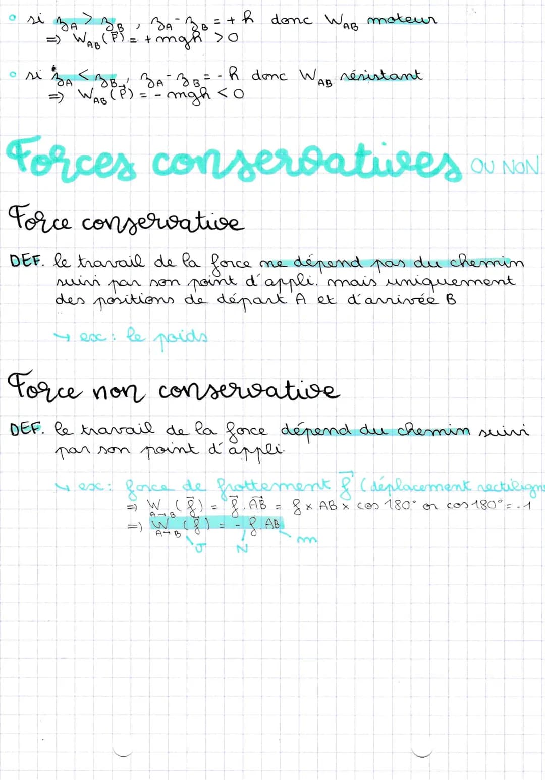 1105/22
Physique
travail
D'UNE FORCE
Travail d'une force CONSTANTE.
DEF. force dont l'intensité, la direction et le sens
ne varient pas