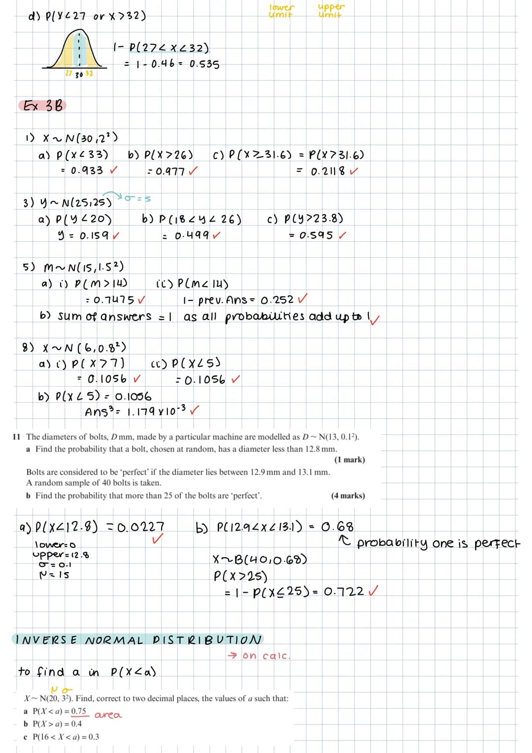 # NORMAL DISTRIBUTION
P = mean
02 = vanance (Standard deviation²)
symmetrical
20
20
mean mode = median
68% of data lies between one s