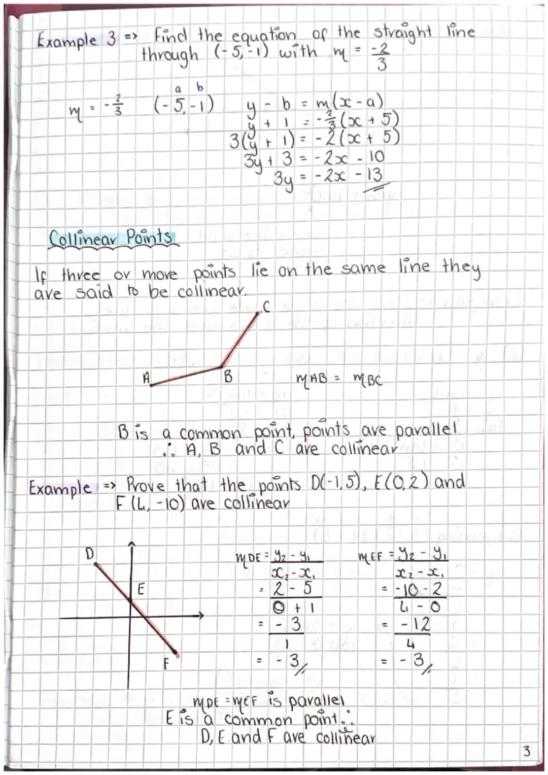 # Equation of a straight line
To find the equation of a straight line we need:
4
B
Π
A (x2-x)
gradient
point
(42-41)
x
Gradient formu