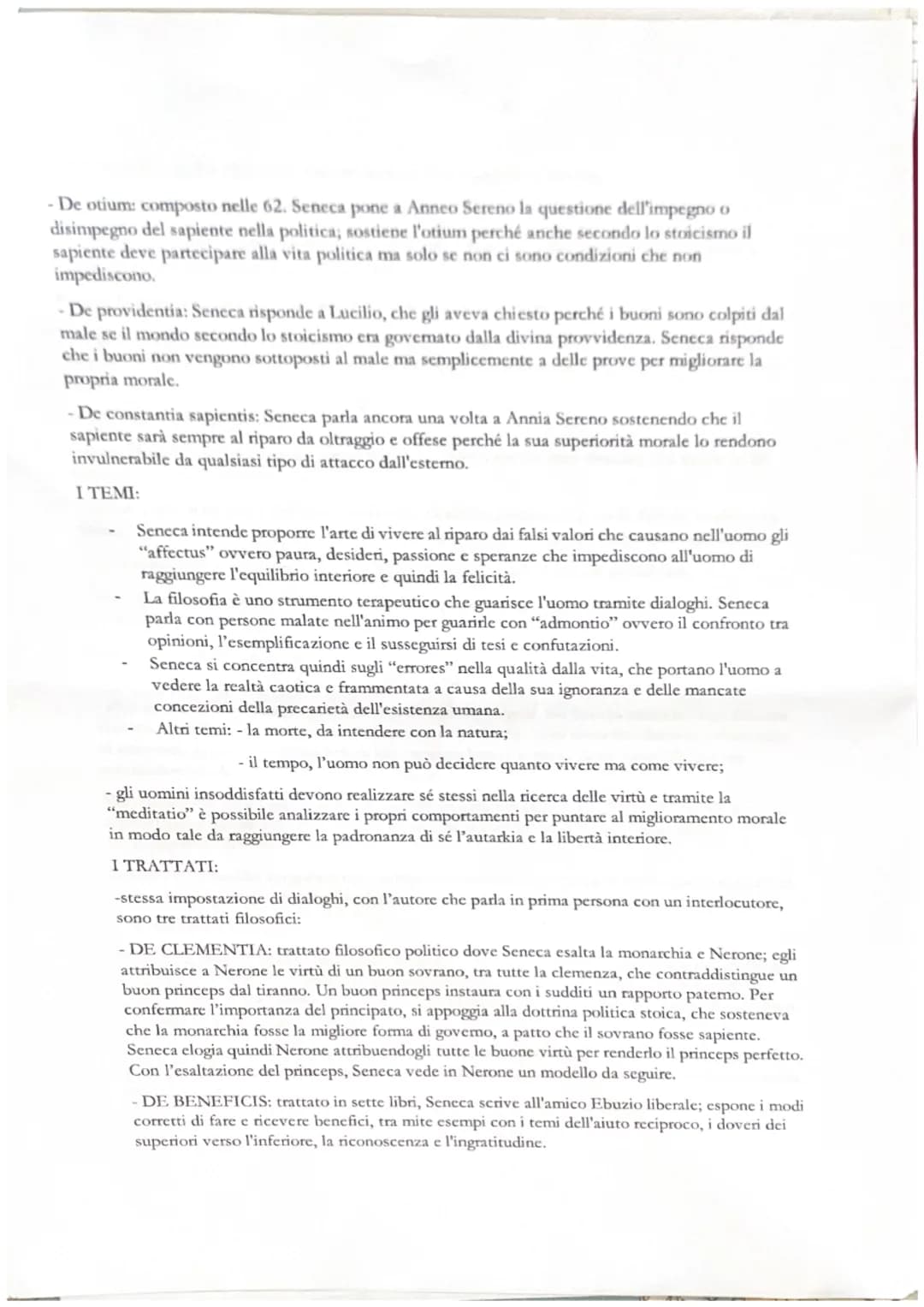 SENECA
LA VITA:
-appartiene ad una ricca famiglia provinciale di rango equestre;
-nasce in Spagna nel 4 a.C. ma fu presto portato a Roma