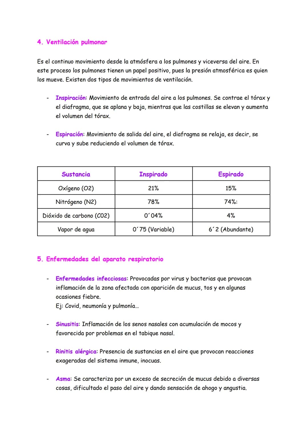 # EL APARATO RESPIRATORIO
1. Introducción
El aparato respiratorio es el encargado de suministrar nutrientes gaseosos (02) y de
eliminar lo