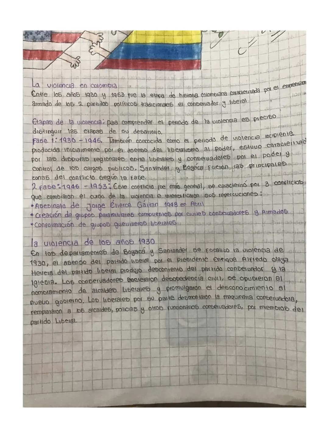 # La violencia en colombia
Entre los años 1930.4 1963 que la etapa de historia colombiana caracterumada por el enpemam
armado de 105 2 part