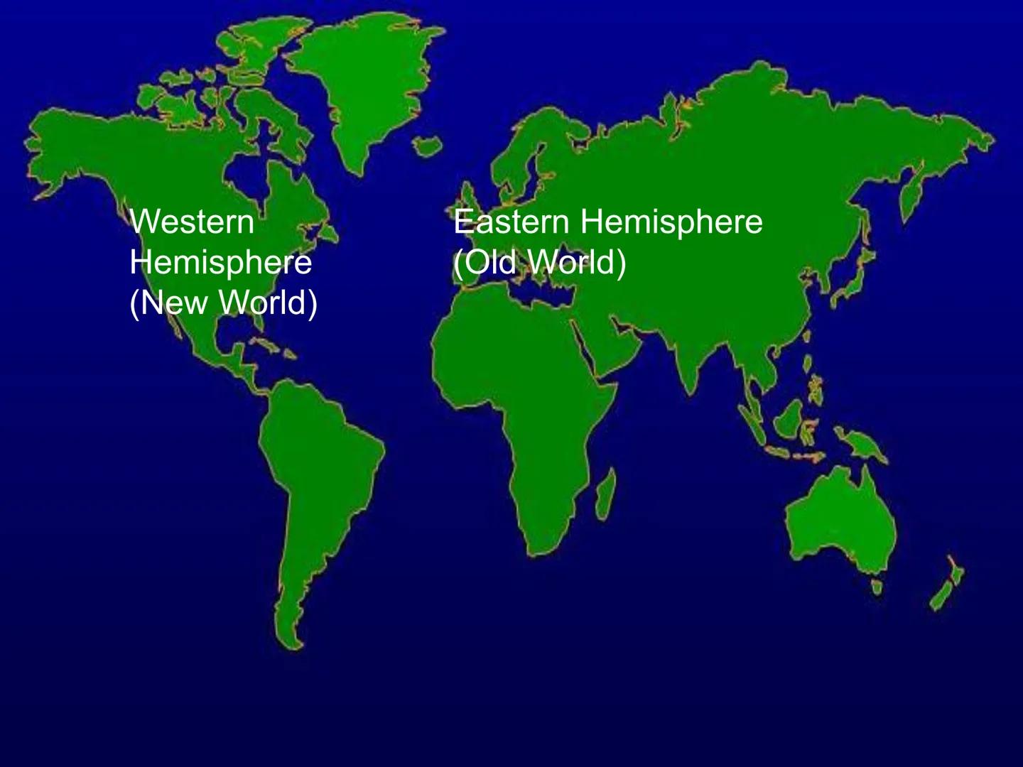# The Columbian Exchange Western
Hemisphere
(New World)
Eastern Hemisphere
(Old World) # The Columbian Exchange
• Columbus' voyages may hav