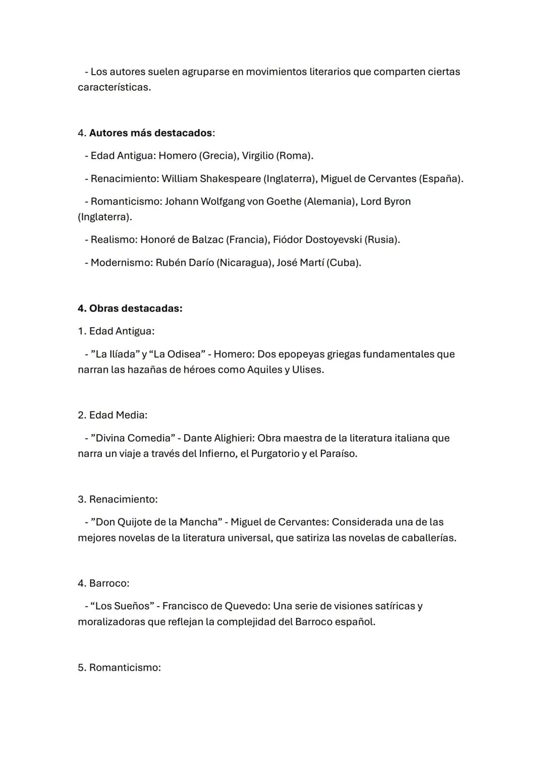 # ÉPOCAS LITERARIAS
1. Concepto:
Las épocas literarias son periodos de tiempo en los que se desarrollan
corrientes literarias con caracter
