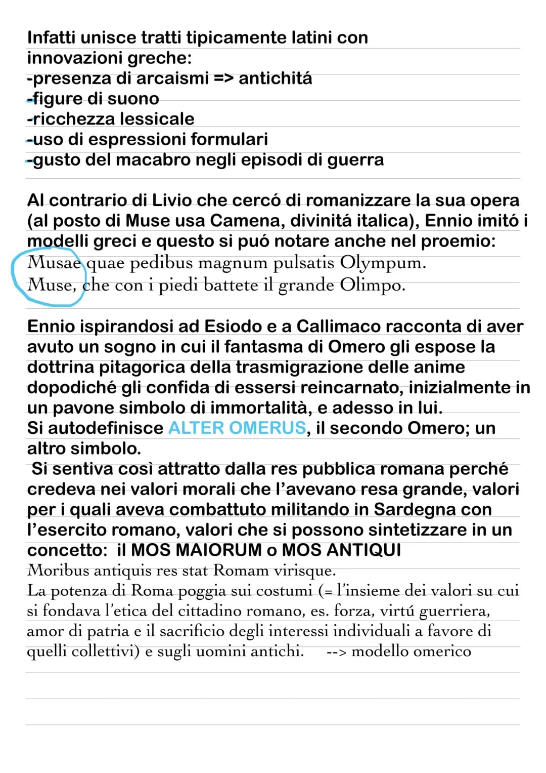 # Ennio
## LA VITA
Ennio nacque nel 239 a. C. in una città della Magna
Grecia. Conosce perfettamente tre lingue: il greco, il
latino e l'os