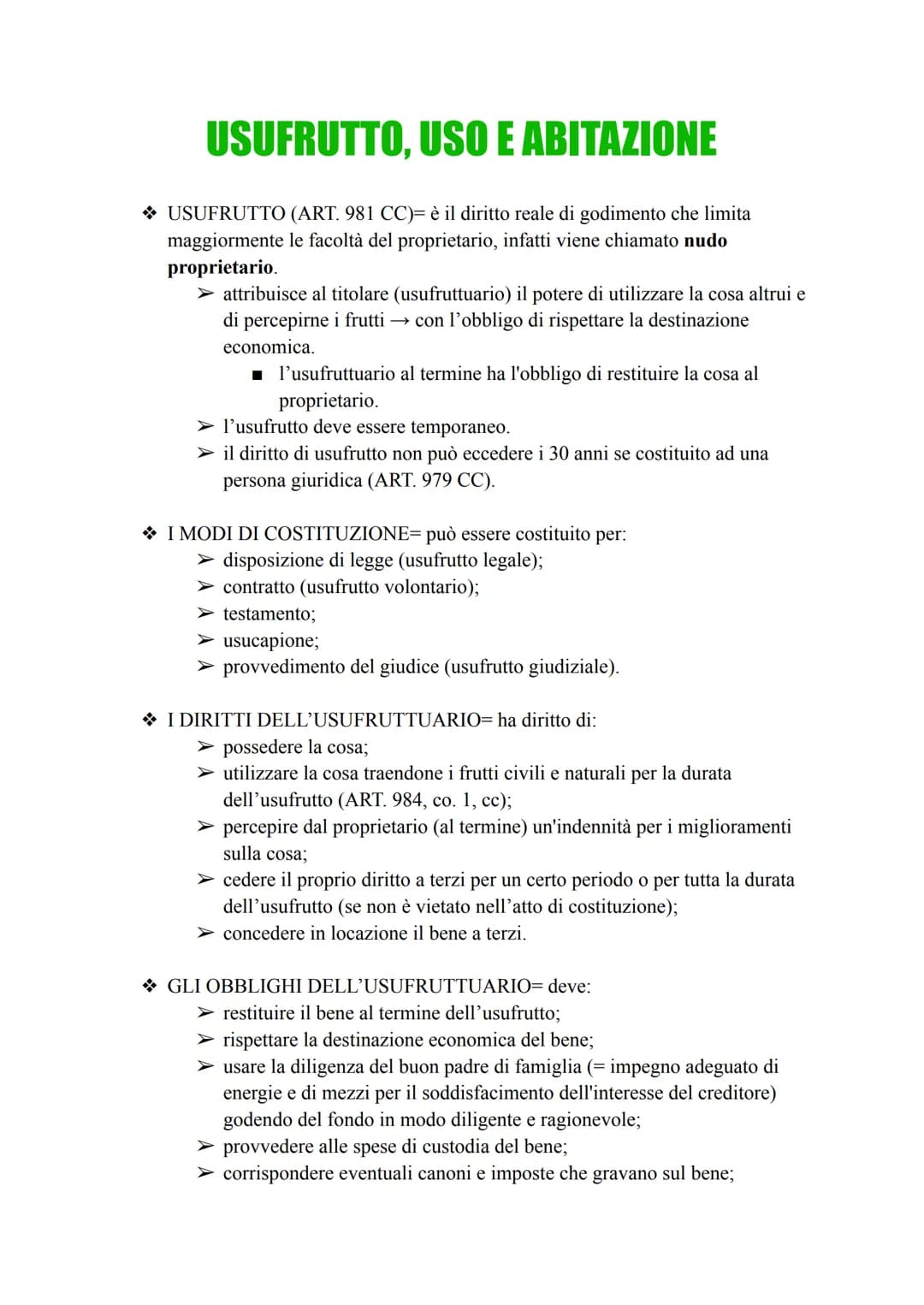 # PROPRIETÀ E DIRITTI REALI MINORI
❖ DIRITTI REALI MINORI= diritti che limitano quello di proprietà.
➤ gravano su un bene di proprietà alt