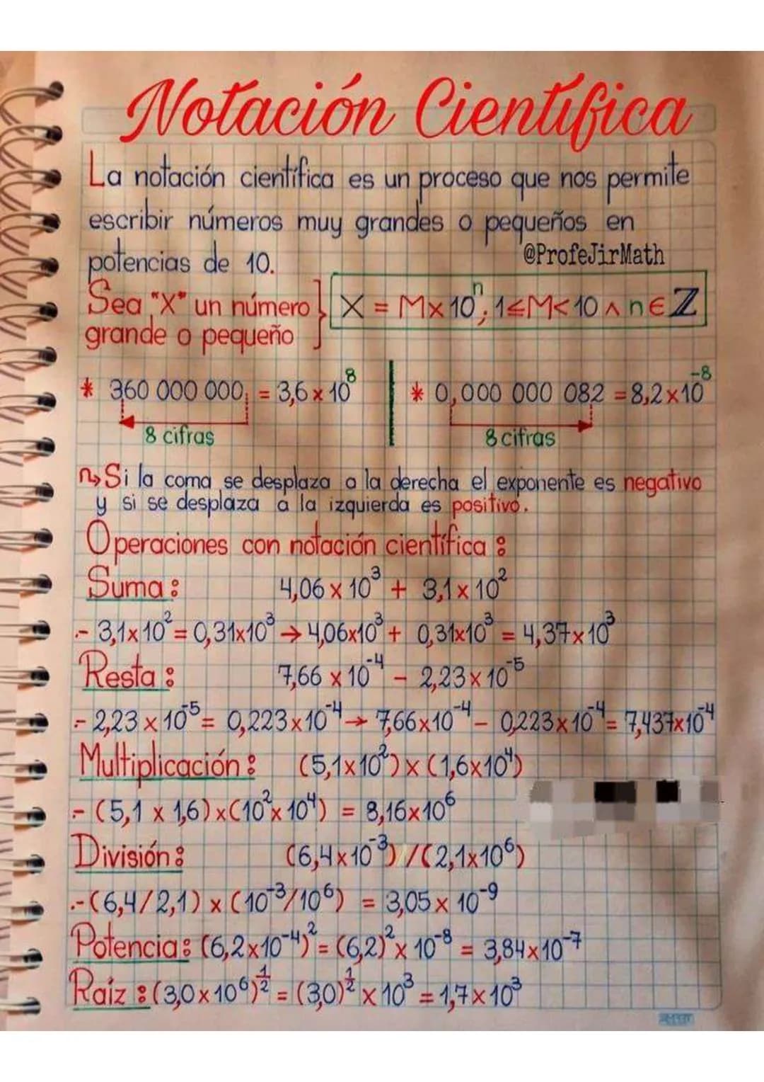 # Notación Científica
La notación científica es un proceso que nos permite
escribir números muy grandes o pequeños en
potencias de 10.
@Pro
