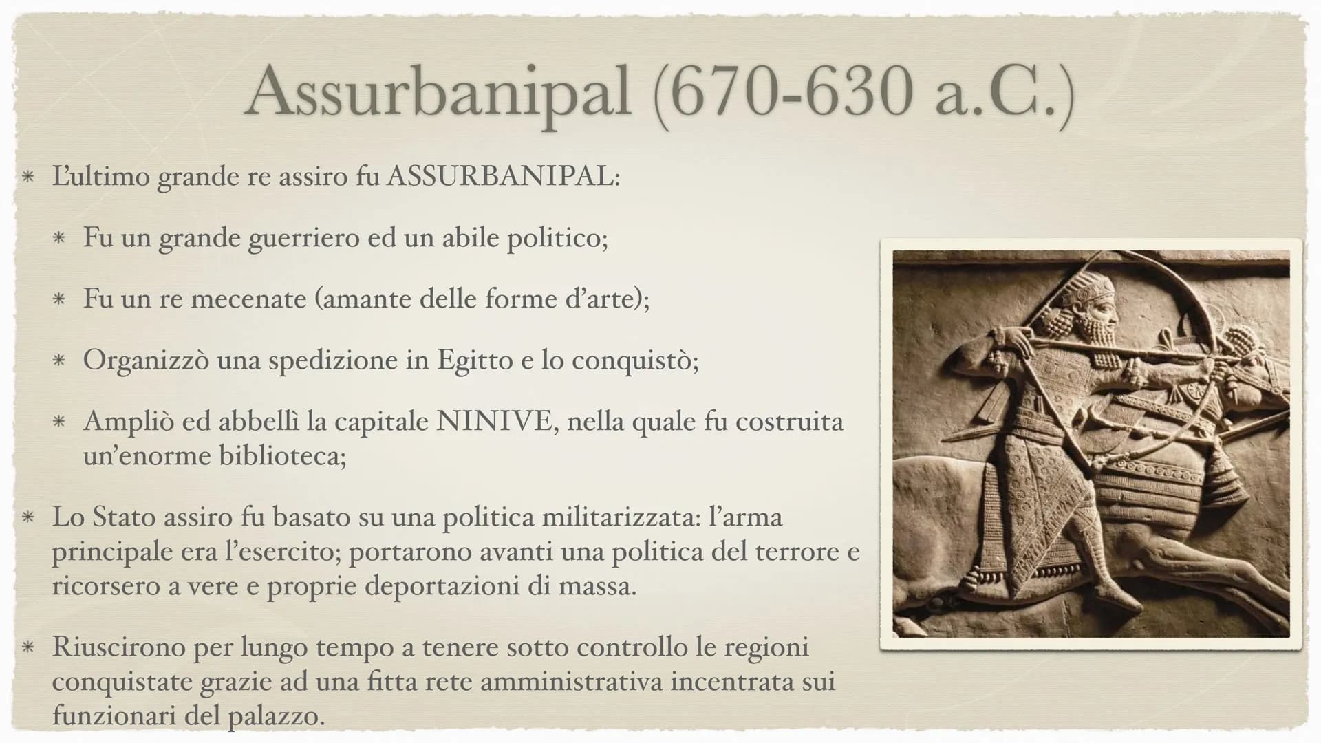 # Gli Assiri Gli Assiri
* Furono un popolo di pastori nomadi di origine SEMITICA.
* Dove ebbero origine? Probabilmente nell'odierna SIRIA.