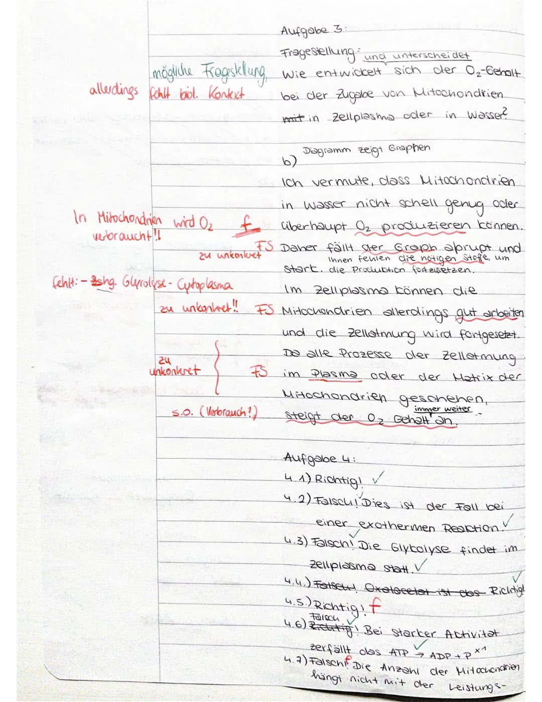 Jahrgang 12 Biologie gN (Wo) 11.11.2021
Klausur Nr. 1- Zellatmung
Name: Elisabeth
Ergebnis:
Aufgabennummer 1 2 3 4 Summe Prozent
Erreic