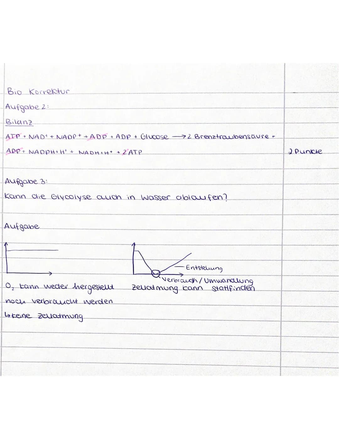 Jahrgang 12 Biologie gN (Wo) 11.11.2021
Klausur Nr. 1- Zellatmung
Name: Elisabeth
Ergebnis:
Aufgabennummer 1 2 3 4 Summe Prozent
Erreic