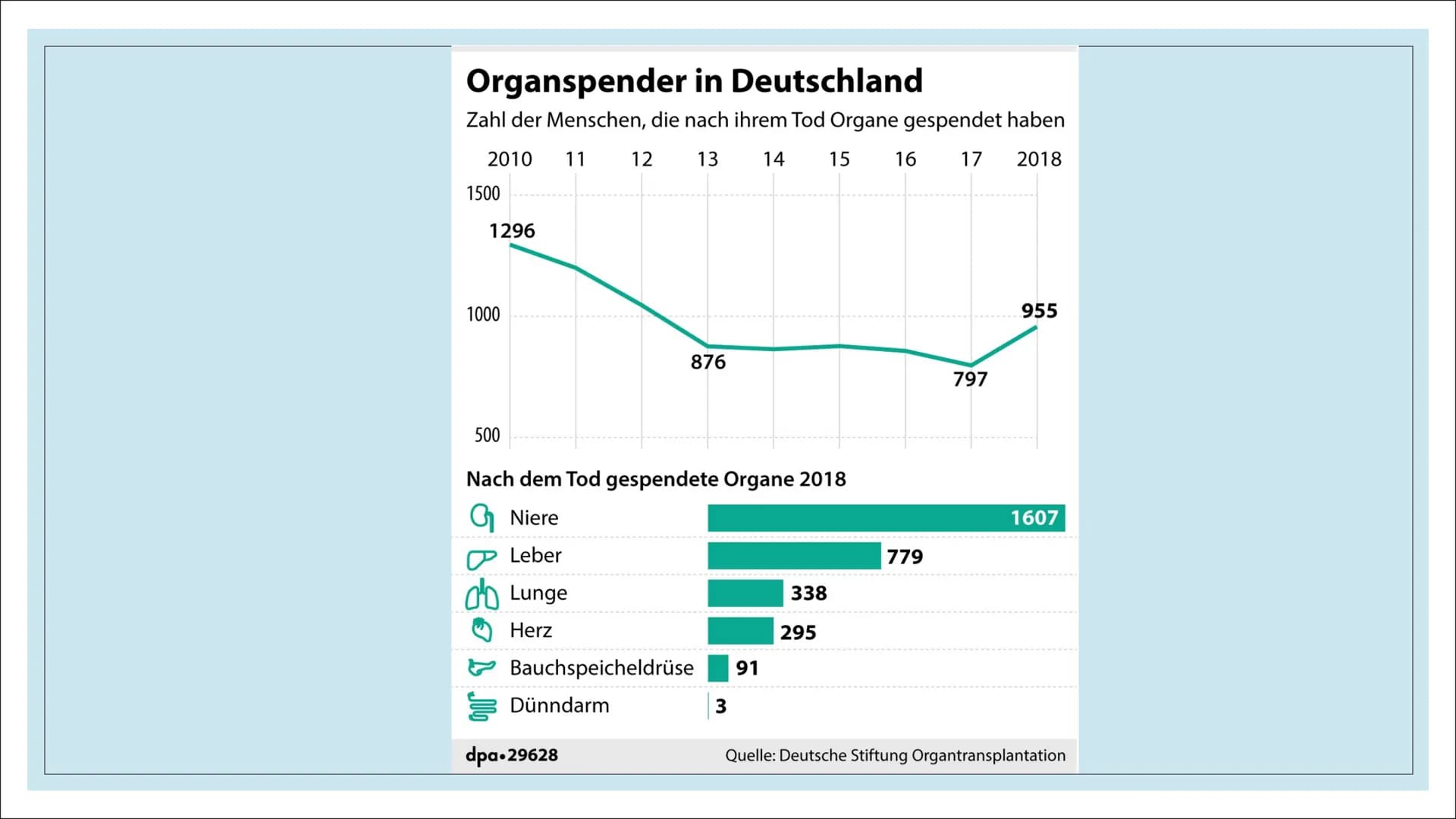 ORGANSPENDE # Struktur
1. Leitfrage
2. Definition
3. Organe und Gewebe zum Spenden
4. Voraussetzungen
5. Organspendeausweis
6. Organspender