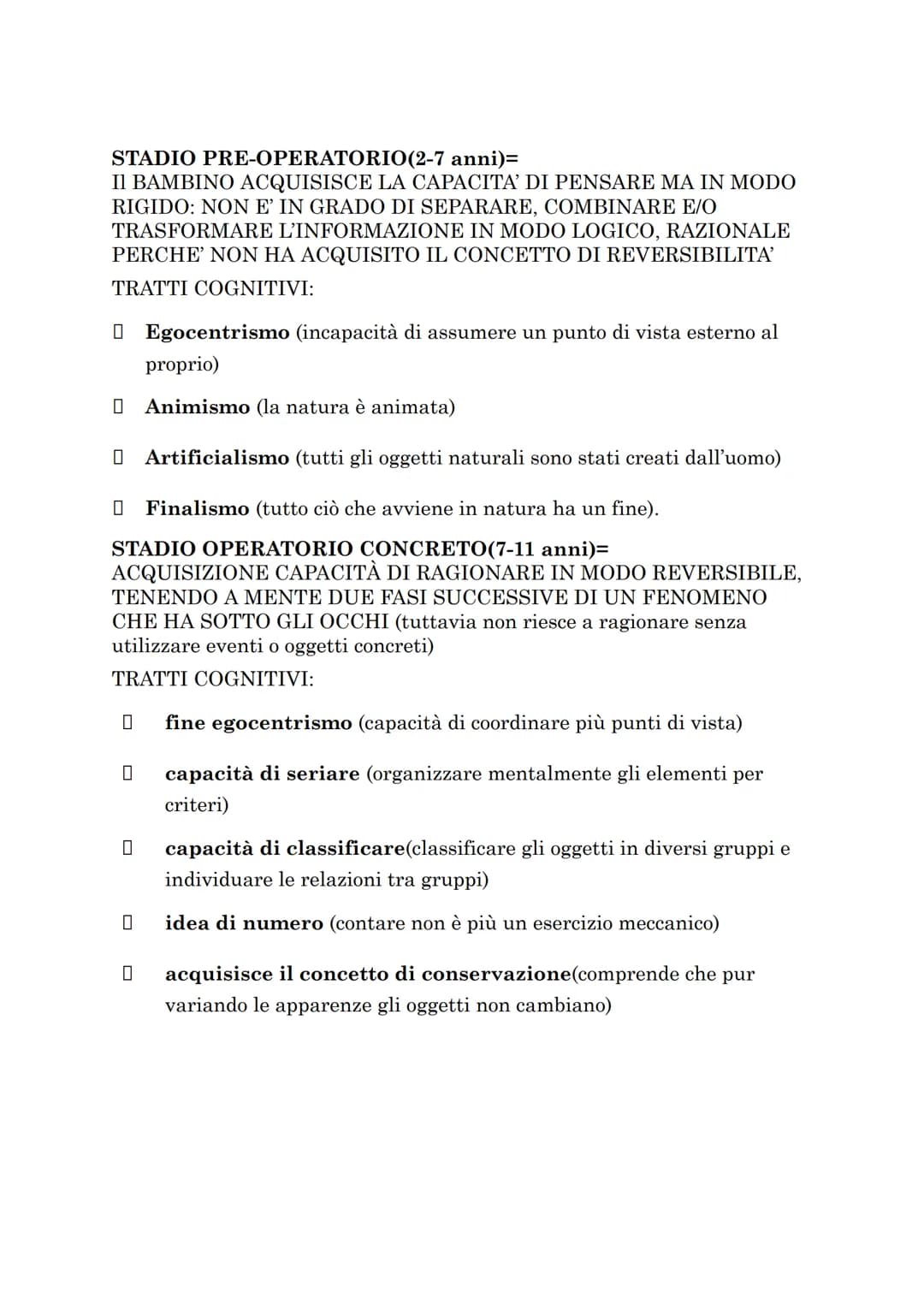 PIAGET(1896-1980)
Psicologo svizzero, di formazione biologo; studiò lo sviluppo e
l'apprendimento dei bambini utilizzando un' osservazione