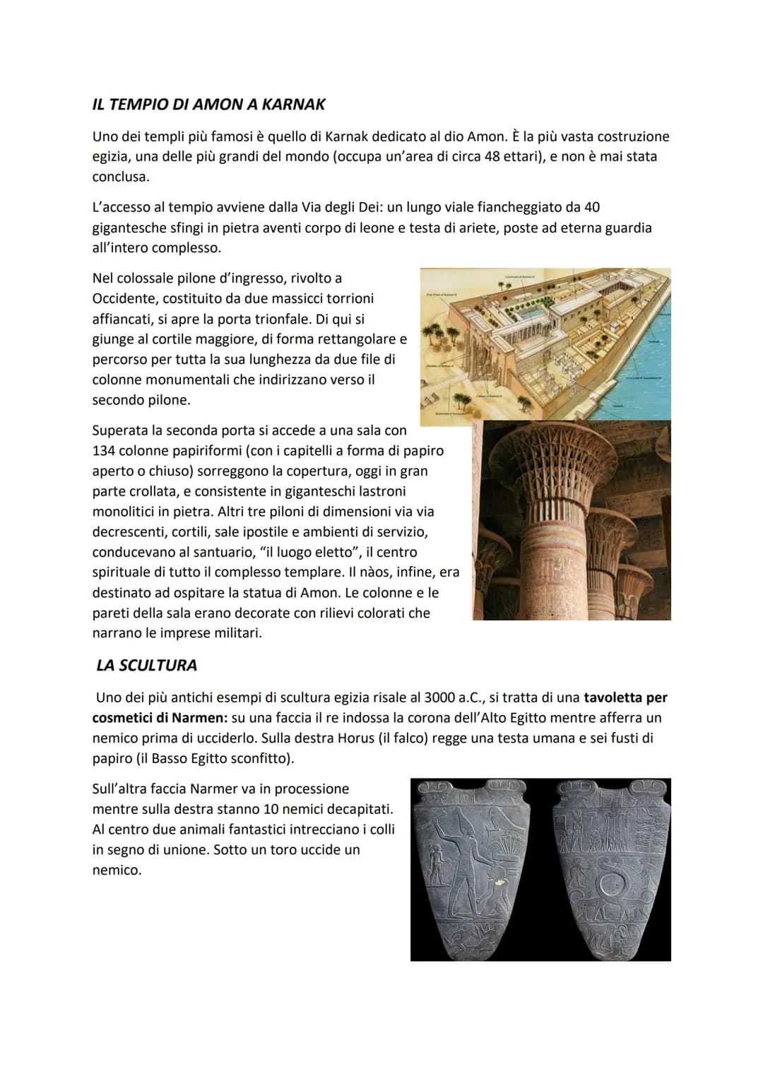 # L'arte egizia
Per circa 3 millenni (dal 2800 a.C. fino alla conquista romana) ha mantenuto caratteristiche
proprie, autonome e ben ricono