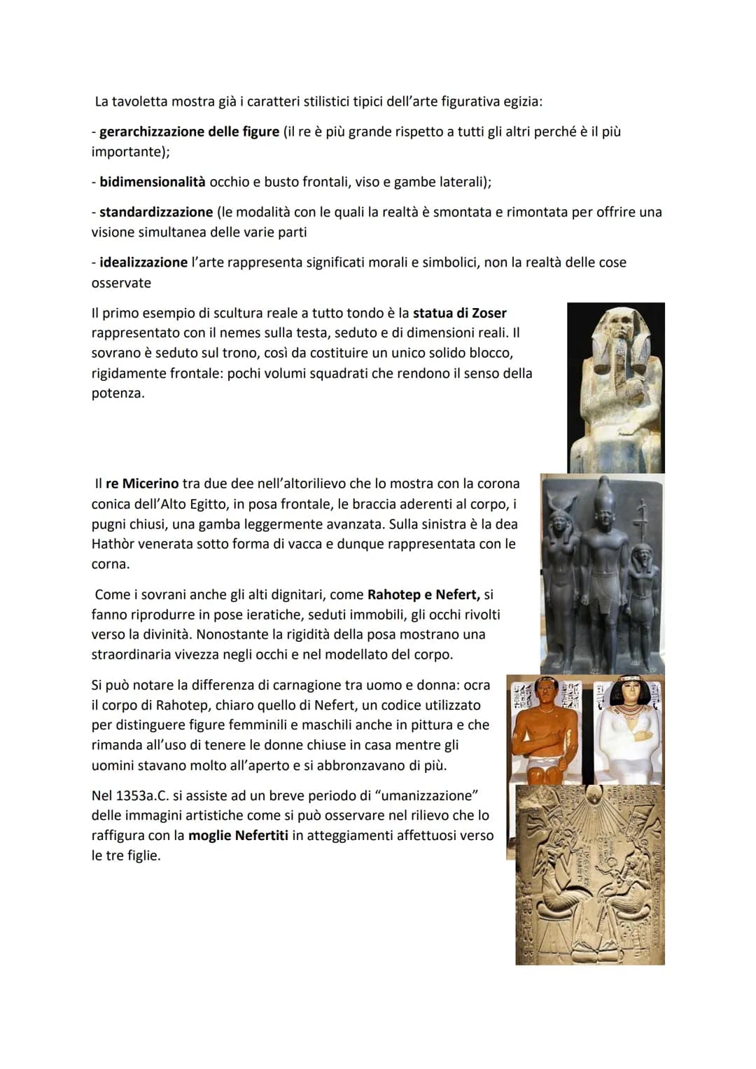 # L'arte egizia
Per circa 3 millenni (dal 2800 a.C. fino alla conquista romana) ha mantenuto caratteristiche
proprie, autonome e ben ricono