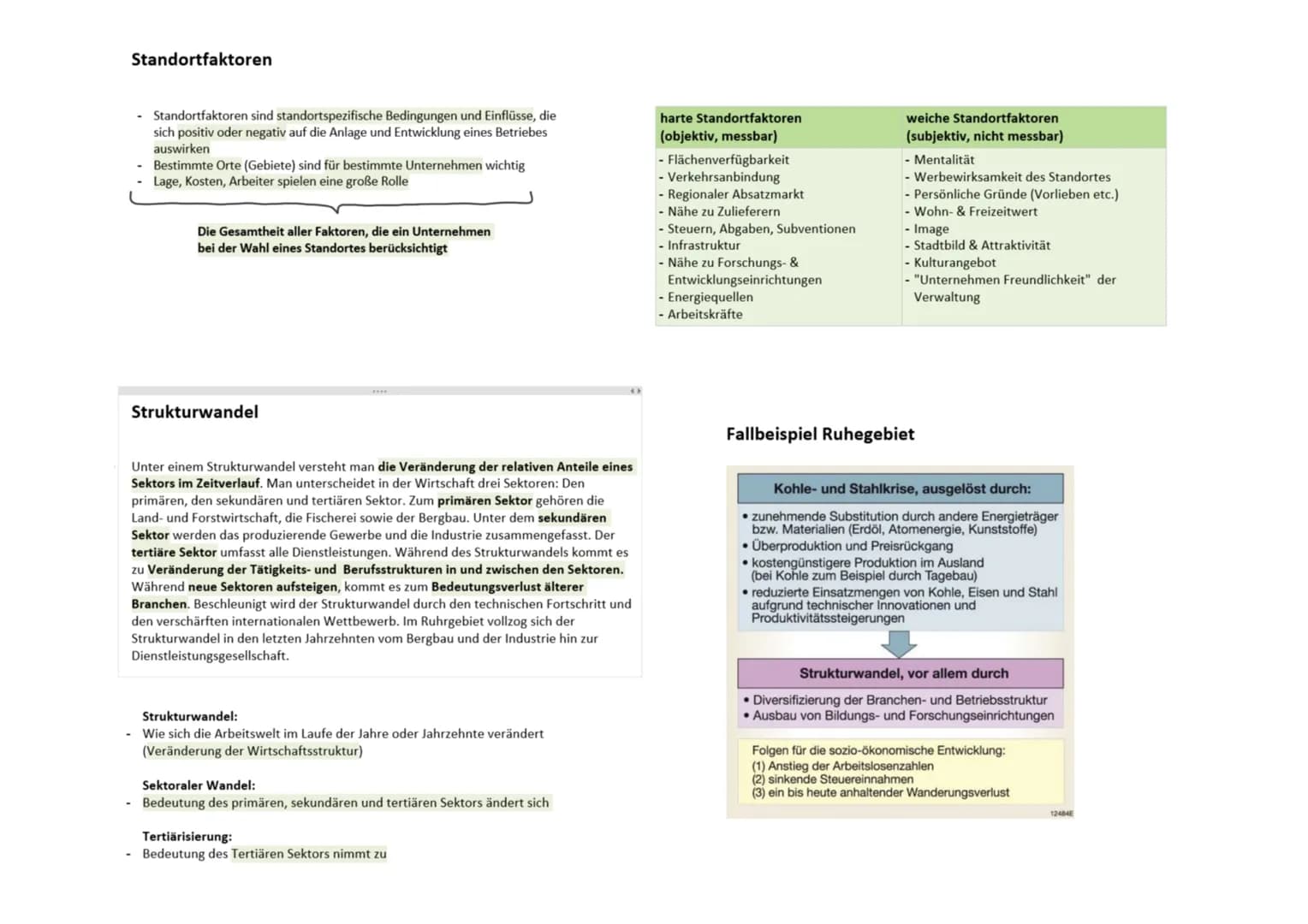 # Standortfaktoren
- Standortfaktoren sind standortspezifische Bedingungen und Einflüsse, die
sich positiv oder negativ auf die Anlage und