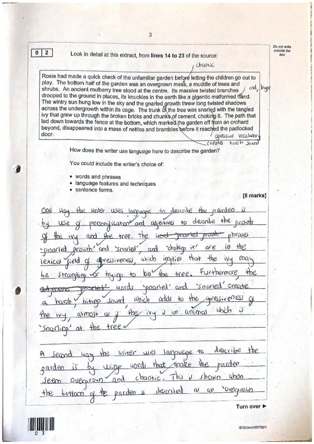 <h2>English Language Paper 1 Model Answers</h2>
<p>Section A: Reading</p>
<p>Answer all questions in this section. You are advised to spend