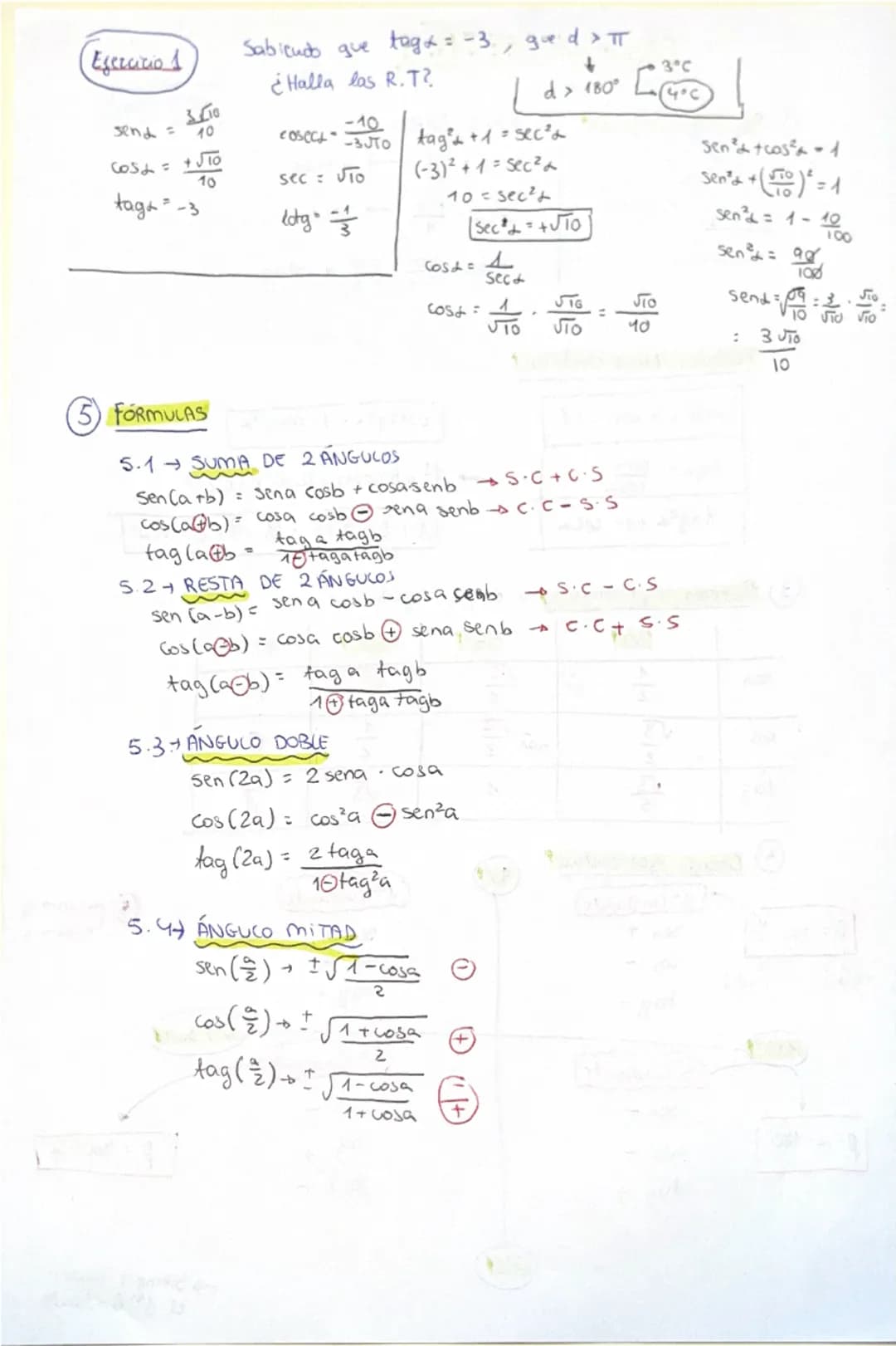 # TRIGONOMETRÍA
1 Raz. trigonométricas triángulo rectángulo
$360^\circ$: 2Mzad
Send:
Chipotens
b
(cat opuesto)
a
(cat. coubiquo)
→Cose
