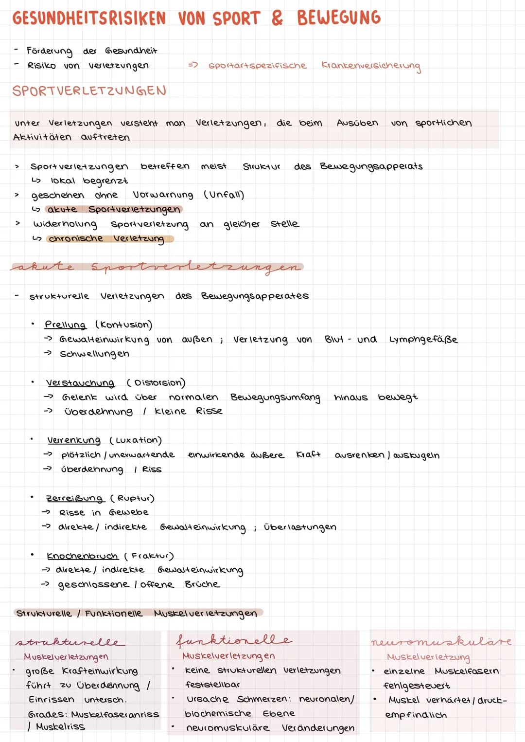 Gesundheitsrisiken von Sport und Bewegung
SPORT & BEWEGUNG
großen Bezug
zur Förderung
der Gesundheit
ت
aber auch
Verletzung oder
längerf